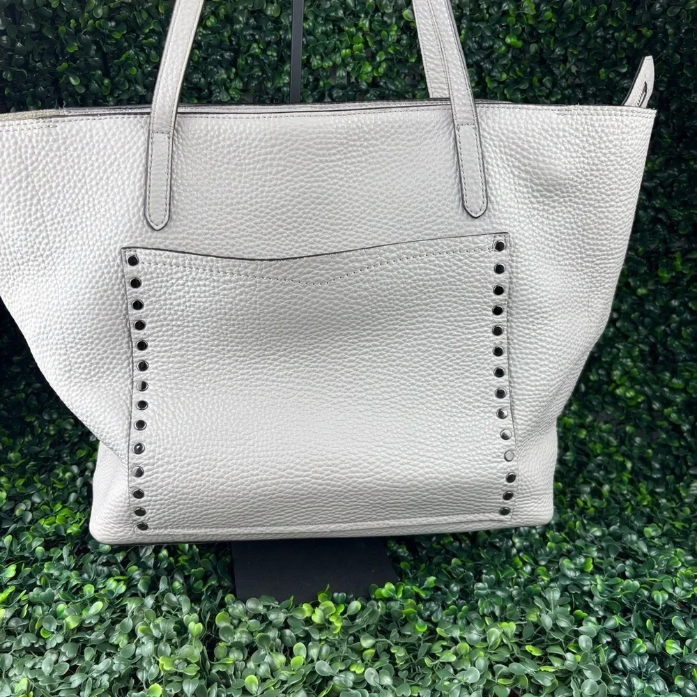 REBECCA MINKOFF Pebbled Gray Tote Bag